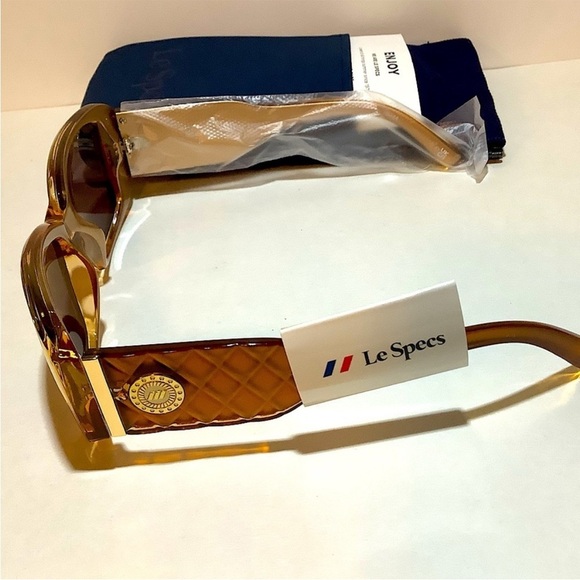 Le Specs Nouveau Riche Caramel Sunglasses - Picture 10 of 10